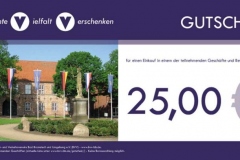 bvv-Geschenkgutschein - Wert 25,00 EUR